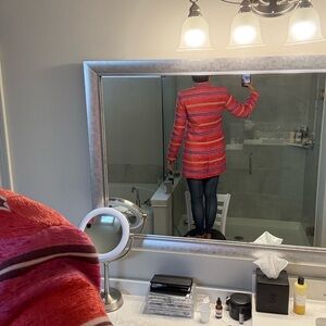 Banana Republic Vibrant Red and Pink Coat